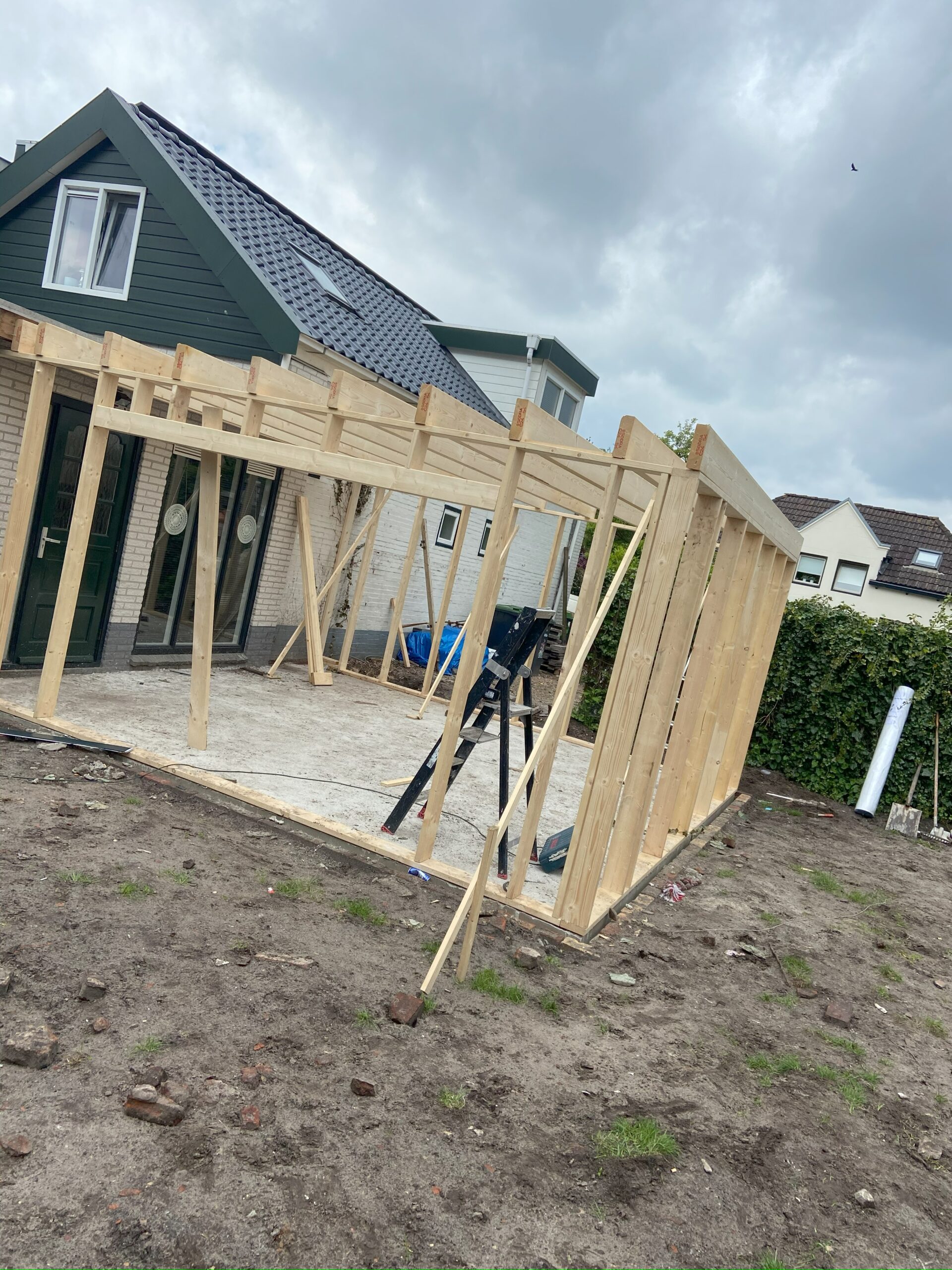 Uitbouw Woning door Bouw Strik Noord in Groningen, Sappemeer, Hoogezand